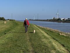 Heading up towards the southern shore of The Wash